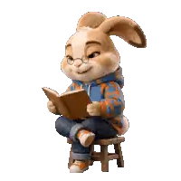 YumCha mascot reading